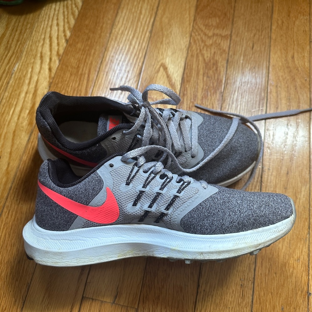 Nike Gray and Pink Running Shoes